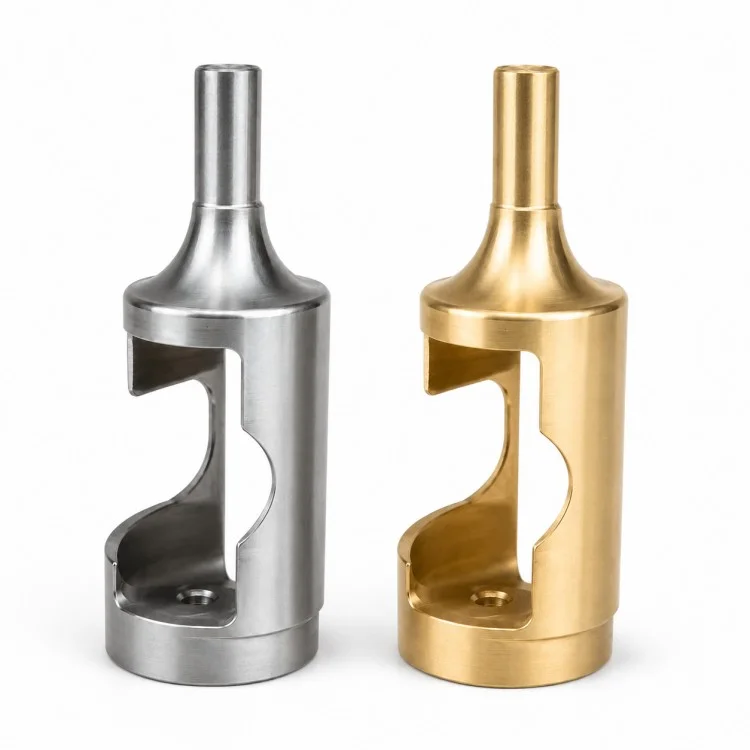 Precision CNC Machined Open-Side Cylindrical Housing